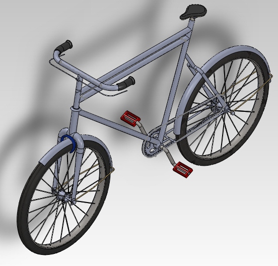 مدل دوچرخه در سالید ورک